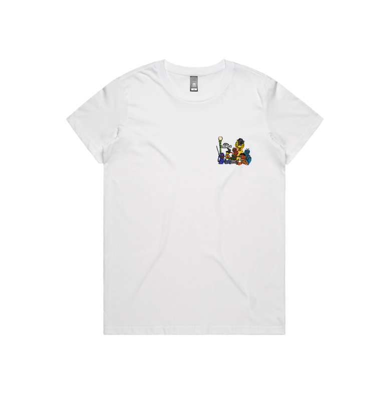 XS / White / Small Front Design Sesame Gang 🥴 - Women's T Shirt