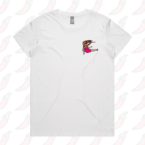 XS / White / Small Front Design Shrimp on a Barbie 👜 - Women's T Shirt