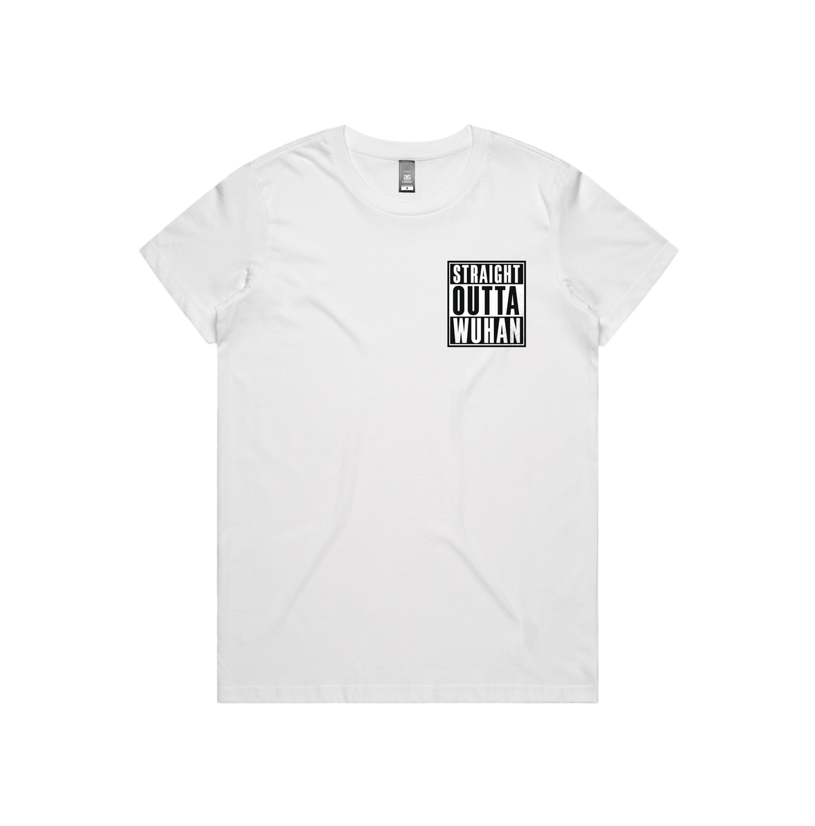 XS / White / Small Front Design Straight Outta Wuhan ✊🏾 - Women's T Shirt