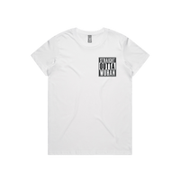 XS / White / Small Front Design Straight Outta Wuhan ✊🏾 - Women's T Shirt