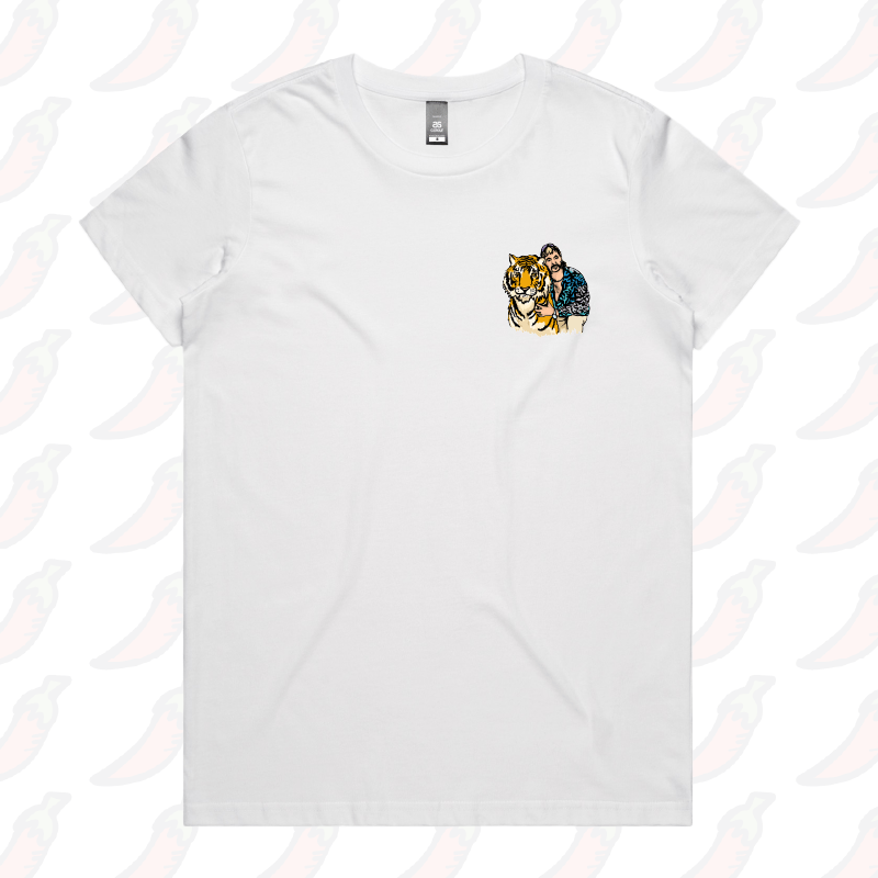 XS / White / Small Front Design The King of Tigers 🐯 - Women's T Shirt