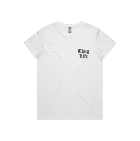 XS / White / Small Front Design Thug Life 🖕🏾 - Women's T Shirt