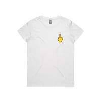 XS / White / Small Front Design Up Yours 🖕 - Women's T Shirt
