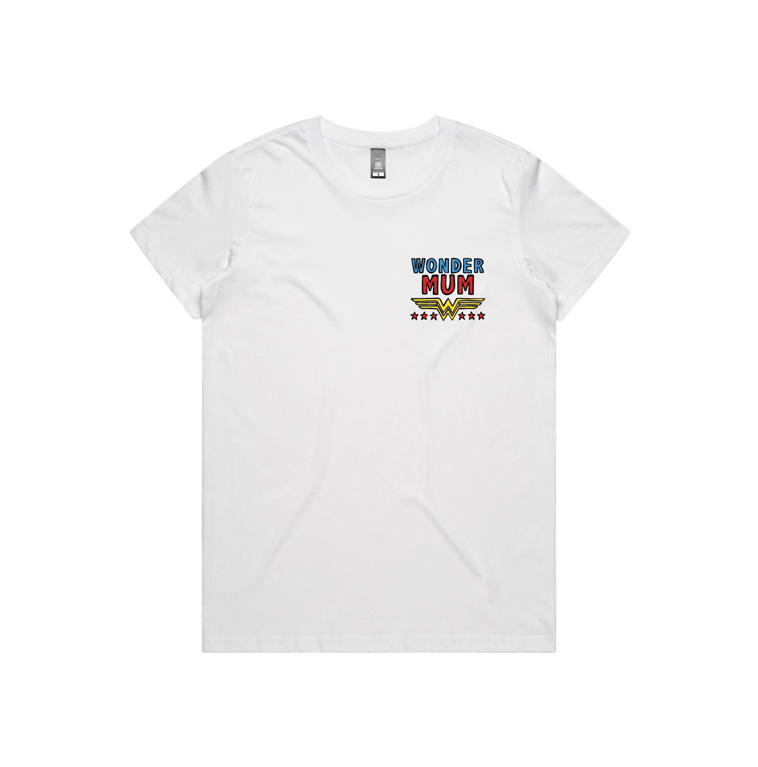 XS / White / Small Front Design Wondermum 🦸‍♀️ - Women's T Shirt
