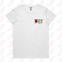 XS / White / Small Front Design WTF 🍷💅 – Women's T Shirt