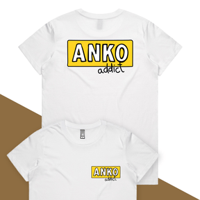 XS / White / Small Front & Large Back Design ANKO Addict 💉 - Women's T Shirt