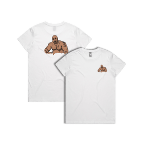 XS / White / Small Front & Large Back Design Big Barry 🍆 - Women's T Shirt