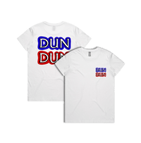 XS / White / Small Front & Large Back Design Dun Dun 🚔 - Women's T Shirt
