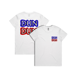 XS / White / Small Front & Large Back Design Dun Dun 🚔 - Women's T Shirt