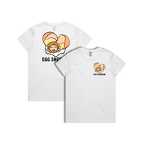 XS / White / Small Front & Large Back Design Egg Sheeran 🥚 - Women's T Shirt