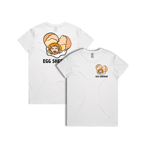 XS / White / Small Front & Large Back Design Egg Sheeran 🥚 - Women's T Shirt