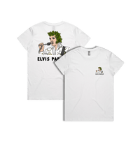 XS / White / Small Front & Large Back Design Elvis Parsley 🌿 - Women's T Shirt