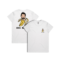 XS / White / Small Front & Large Back Design Eric Banana 🍌 - Women's T Shirt