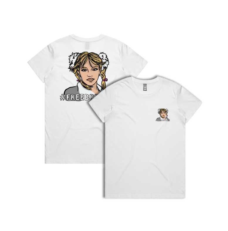 XS / White / Small Front & Large Back Design FREE BRITNEY 🎤 - Women's T Shirt