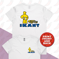 XS / White / Small Front & Large Back Design IKant 🪛 – Women's T Shirt