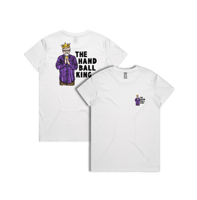 XS / White / Small Front & Large Back Design K Rudd Handball King 👑 - Women's T Shirt
