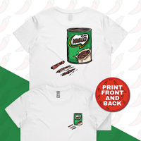 XS / White / Small Front & Large Back Design MIBLO 🥛 - Women's T Shirt