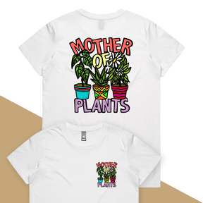 XS / White / Small Front & Large Back Design Mother Of Plants 🌱🎍 – Women's T Shirt