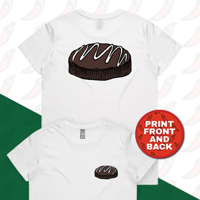 XS / White / Small Front & Large Back Design Mud Cake 🎂 - Women's T Shirt