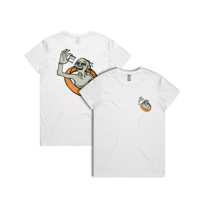 XS / White / Small Front & Large Back Design My Precious 👃🏻 - Women's T Shirt