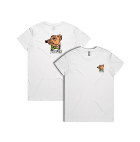 XS / White / Small Front & Large Back Design Phteven Good Boy 🐶 - Women's T Shirt