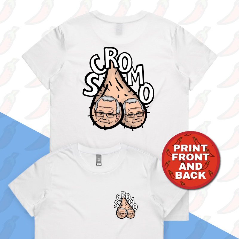 XS / White / Small Front & Large Back Design Scromo 🥜🥜  – Women's T Shirt