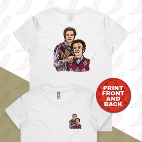 XS / White / Small Front & Large Back Design Step Brothers 👨🏽‍🤝‍👨🏻 - Women's T Shirt
