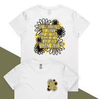 XS / White / Small Front & Large Back Design Sweary Mum 🤬🎀 – Women's T Shirt