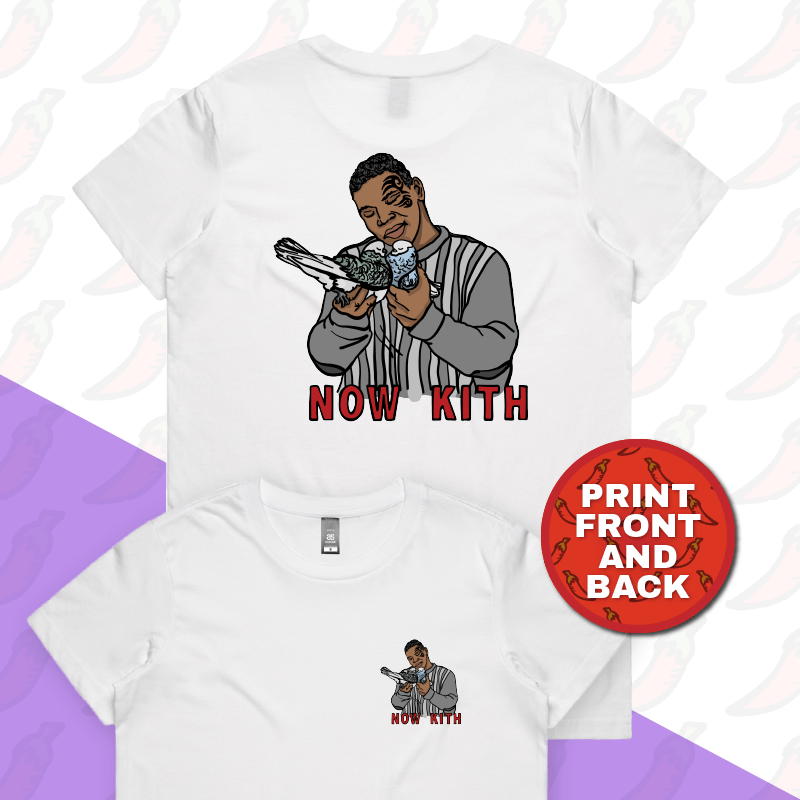 XS / White / Small Front & Large Back Design Tyson Now Kith 🕊️ - Women's T Shirt