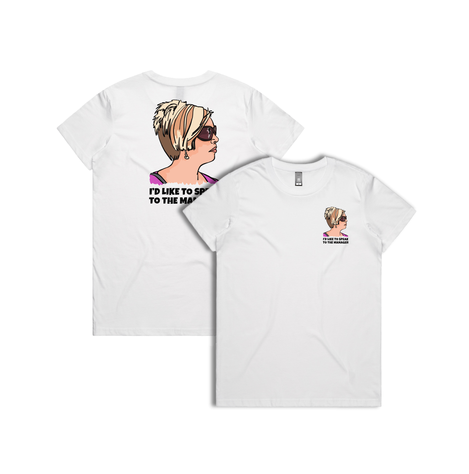 XS / White / Small Front & Large Back Design Unleash the Karen 😤 - Women's T Shirt