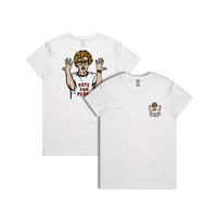 XS / White / Small Front & Large Back Design Vote for Pedro 👓 - Women's T Shirt