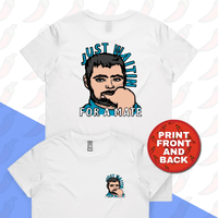 XS / White / Small Front & Large Back Design Waiting for a Mate 🚨 - Women's T Shirt