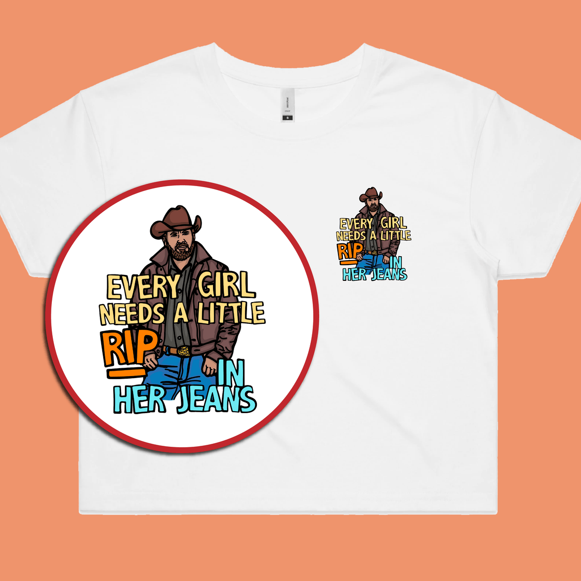 Yellowstone Rip 👖🤠 – Women's Crop Top