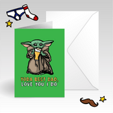 Yoda Best 👽 - Father's Day Card